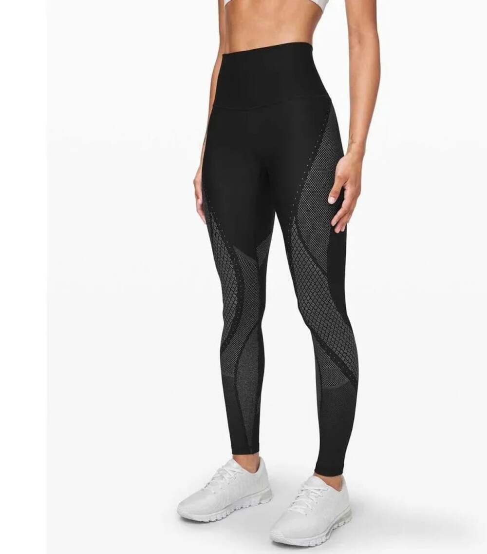 Lululemon Mapped Out High-Rise 28” Leggings black glacier grey